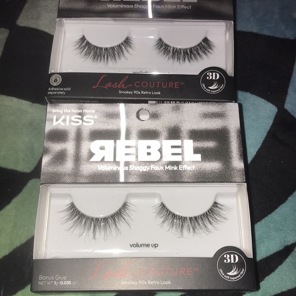 ✨🆕Kiss Rebel Voluminous Shaggy Faux Mink Effect Eyelashes!BNIB!✨ - Picture 2 of 9